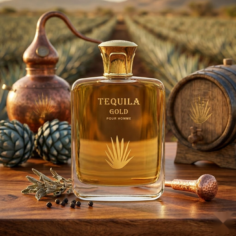 Tequila Gold Pour Homme by Tequila - perfume bottle with original packaging box