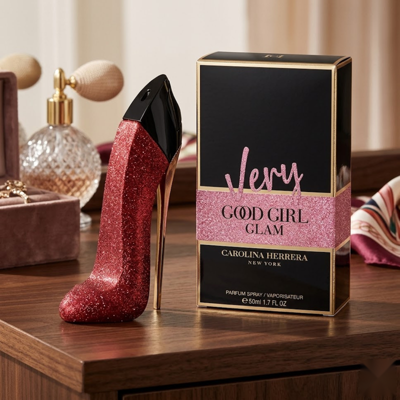Carolina Herrera New York Very Good Girl Glam Parfum by Carolina Herrera - front view of the women's parfum bottle