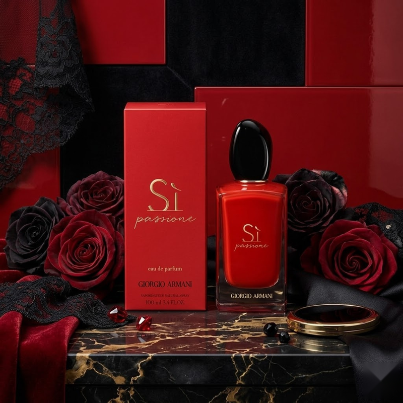 Giorgio Armani Si Passione Intense by Giorgio Armani - front view of the women's eau de parfum bottle