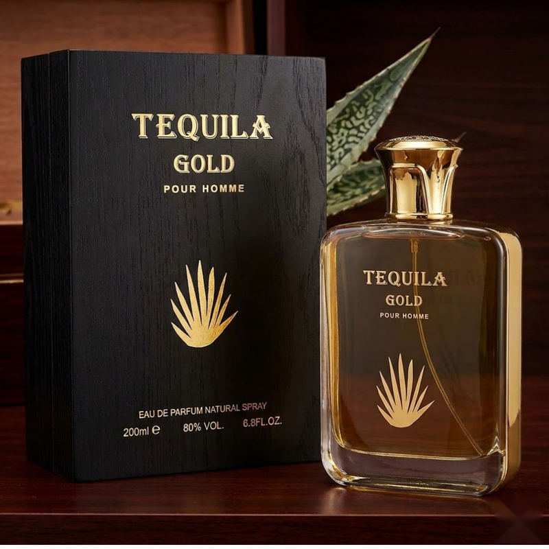Tequila Gold Pour Homme by Tequila - front view of the men's eau de parfum bottle