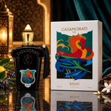 Xerjoff Casamorati Regio Eau de Parfum by Xerjoff - angled view showing bottle design and branding
