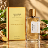 Goldfield And Banks Ingenious Ginger Eau de Parfum Spray by Goldfield And Banks - angled view showing bottle design and branding
