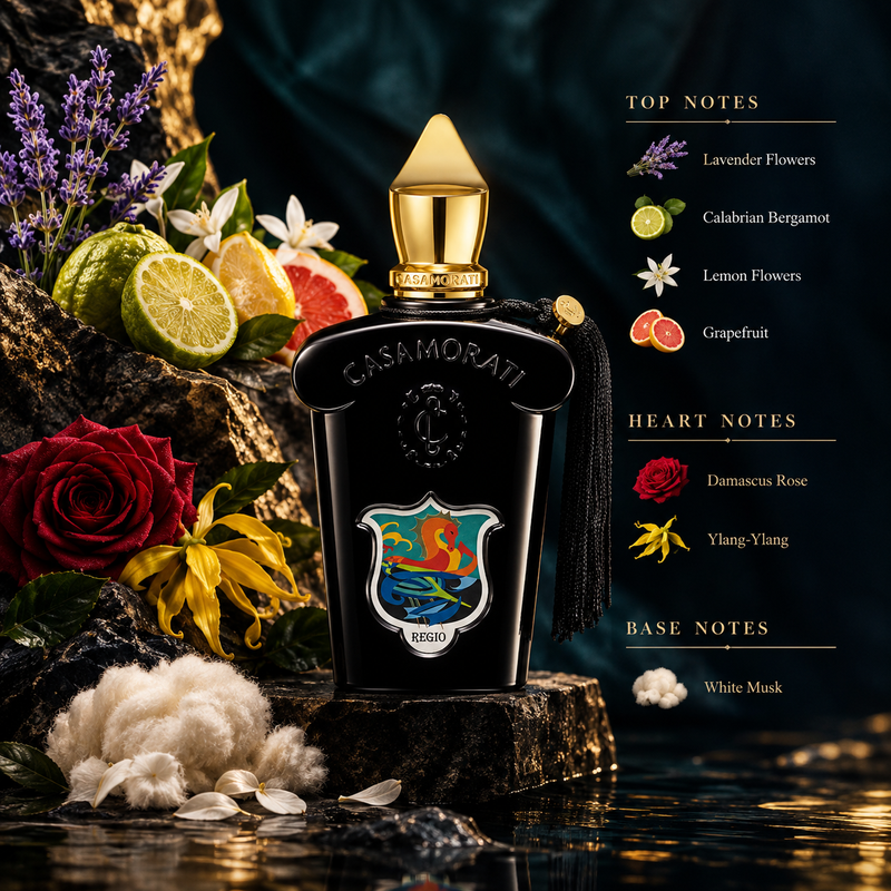 Xerjoff Casamorati Regio Eau de Parfum by Xerjoff - front view of the unisex eau de parfum bottle