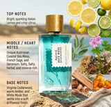 Goldfield And Banks Pacific Rock Moss Eau de Parfum Spray by Goldfield And Banks - front view of the unisex eau de parfum bottle