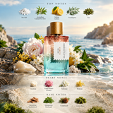 Goldfield And Banks Pacific Rock Flower Eau de Parfum Spray by Goldfield And Banks - front view of the unisex eau de parfum bottle
