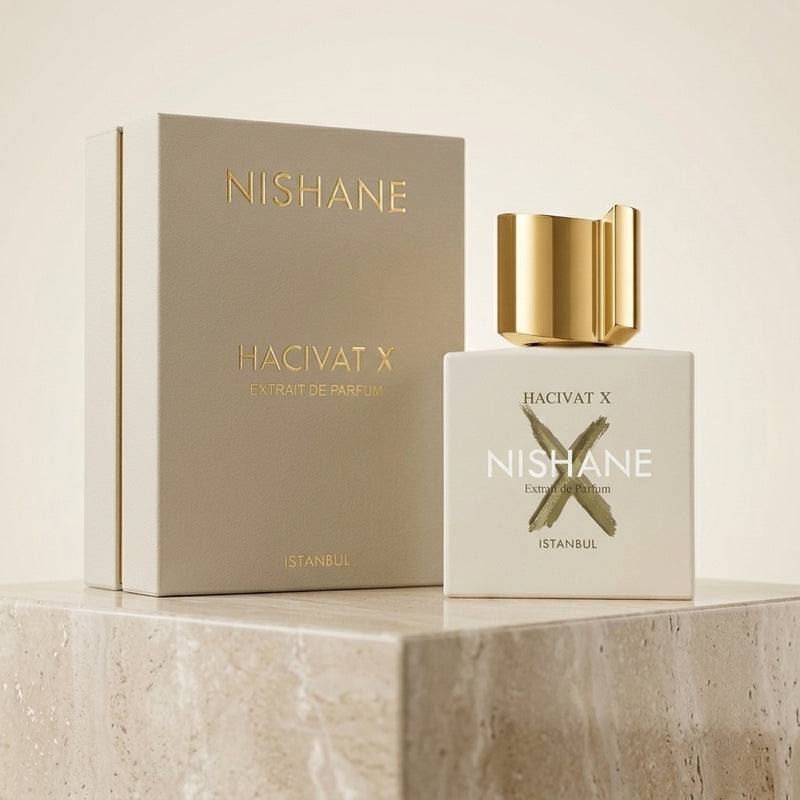 Nishane Hacivat X Extrait de Parfum - Bottle and Original Packaging Box