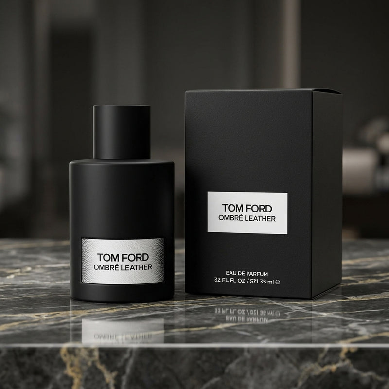 Tom Ford Ombre Leather Eau de Parfum - Official Bottle and Original Retail Presentation Box