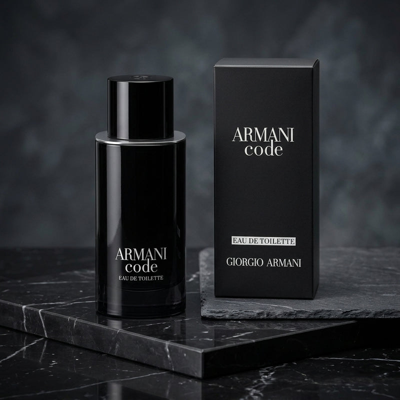 Giorgio Armani Code Eau de Toilette Luxury Retail Box Packaging