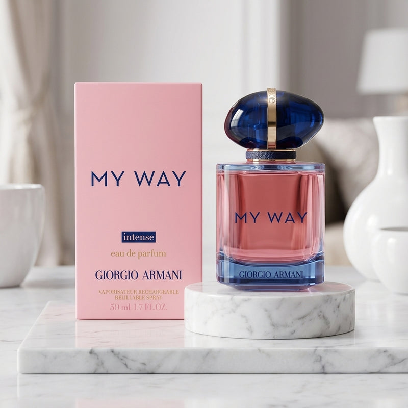 Giorgio Armani My Way Intense Eau de Parfum Luxury Retail Box Packaging