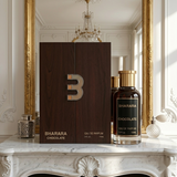 "Bharara Chocolate EDP Spray 100ml for Men brown perfume box and perfume bottle."