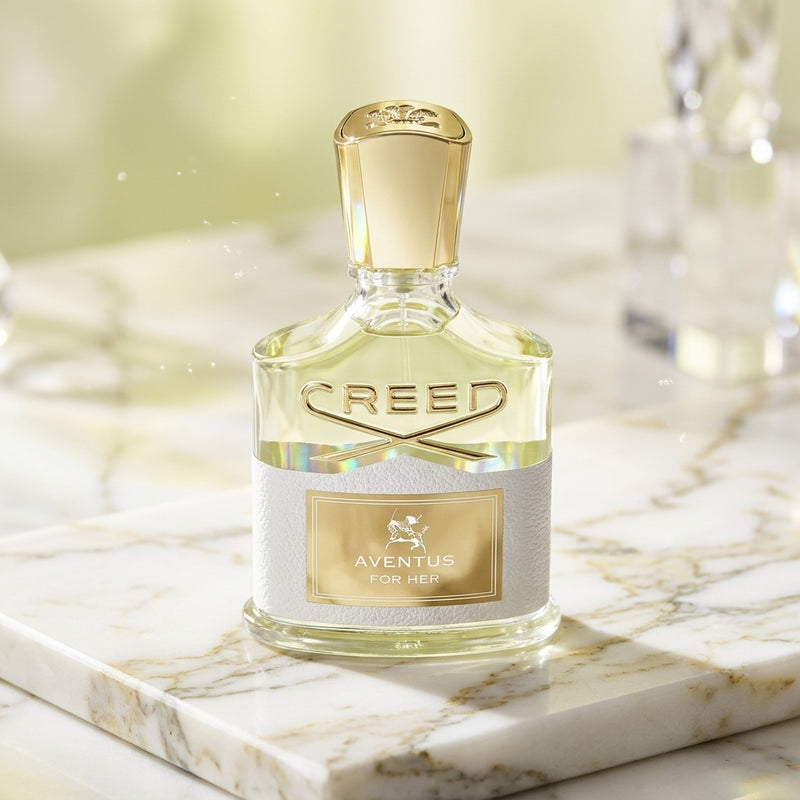 Creed Aventus For Her Eau de Parfum Luxury Editorial Hero Shot