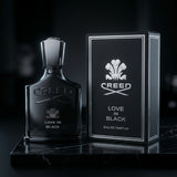 Creed Love in Black Eau de Parfum Bottle and Retail Box Presentation