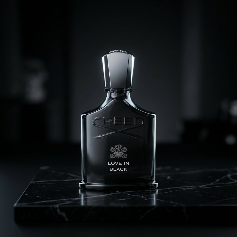 Creed Love in Black Eau de Parfum Luxury Editorial Hero Shot