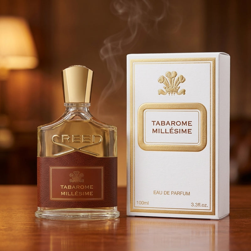 Creed Tabarome Millesime Eau de Parfum Bottle and Retail Box Presentation