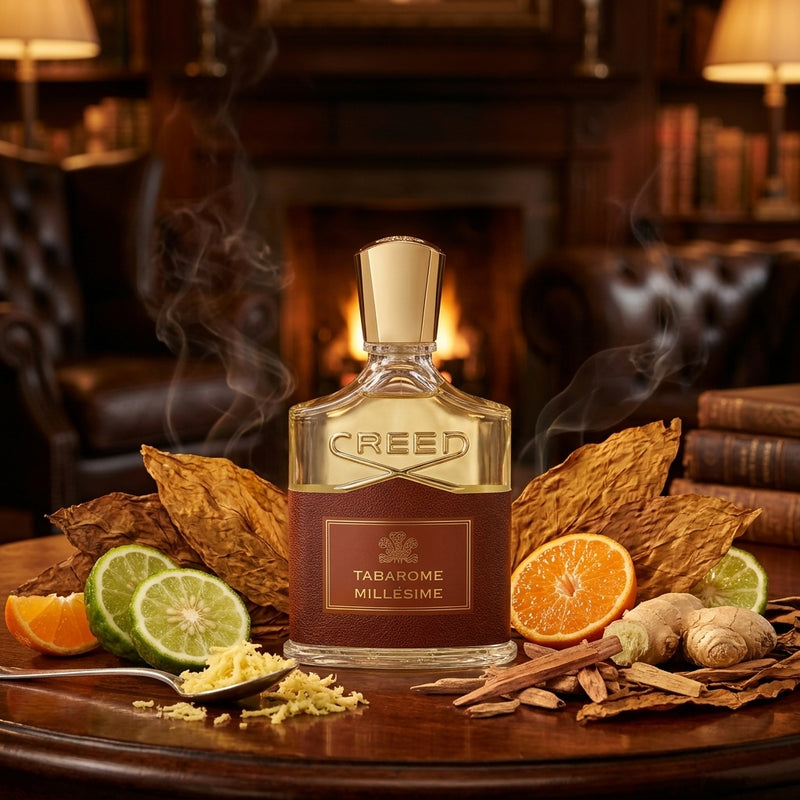 Creed Tabarome Millesime Eau de Parfum Luxury Editorial Hero Bottle Shot