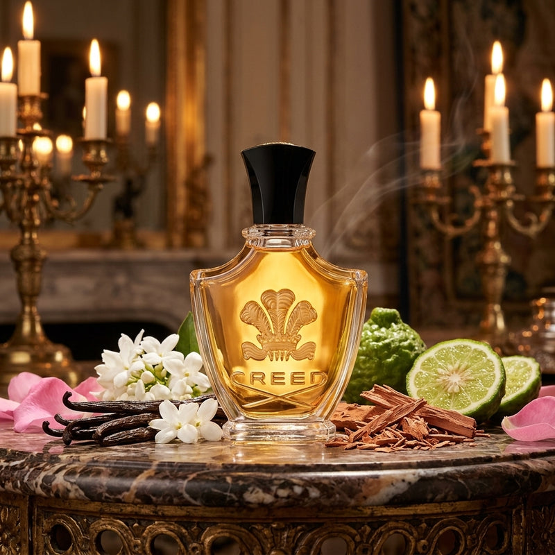 Creed Vanisia Femme Millesime Eau de Parfum Luxury Editorial Hero Bottle Shot