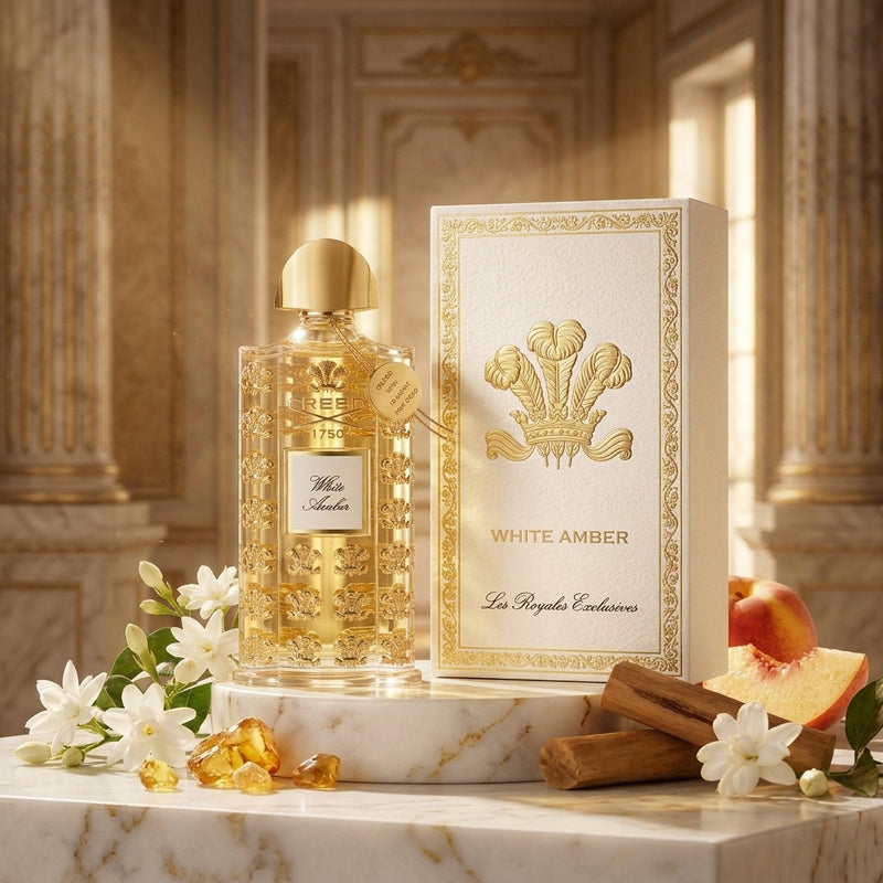 Creed Les Royales Exclusives White Amber Bottle and Presentation Box