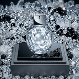 "Emporio Armani Diamonds EDP Spray 3.4oz / 100ml perfume bottle displayed in a sparkling diamond-inspired setting."