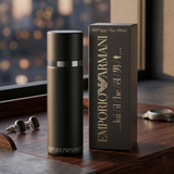 "Emporio Armani He Cologne for Men EDT Spray 3.4oz / 100ml perfume bottle and matching black box."