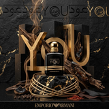 "Emporio Armani Stronger With You Oud Exclusive Edition EDP Spray 1.7oz / 50ml perfume bottle displayed in an elegant decorative setting."