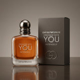 Emporio Armani Stronger With You Intensely Eau de Parfum Retail Box and Bottle Packshot