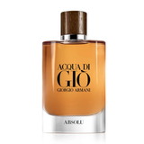 "Giorgio Armani Acqua di Gio Arsol EDP perfume bottle displayed with matching box."