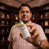 "Perfumes Stop owner holding a bottle of Maison Margiela Replica Flower Market Eau de Toilette"