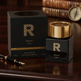 "Rohit Noir by Bharara EDP Spray 3.4oz for Men black perfume bottle and branded box."