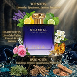 Roja Parfums Scandal Pour Homme Olfactory Fragrance Notes Ingredients Pyramid - Top, Heart, Base Notes