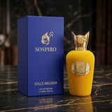 Sospiro Dolce Melodia Eau de Parfum - Retail Box and Bottle Packshot