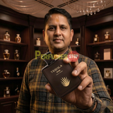 "Perfumes Stop owner holding a bottle of Tequila Noir Pour Homme EDP Spray 3.3oz / 100ml."
