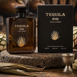 "Tequila Noir Pour Homme EDP Spray 3.3oz / 100ml dark amber perfume bottle and matching black branded box."