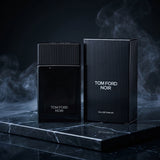 Tom Ford Noir Eau de Parfum Retail Box and Bottle Packshot