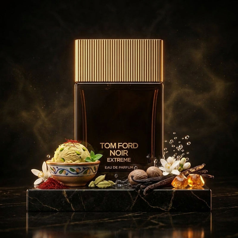 Tom Ford Noir Extreme Eau de Parfum Luxury Editorial Hero Shot