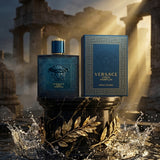 Versace Eros Parfum Spray for Men Bottle and Luxury Presentation Packaging Box