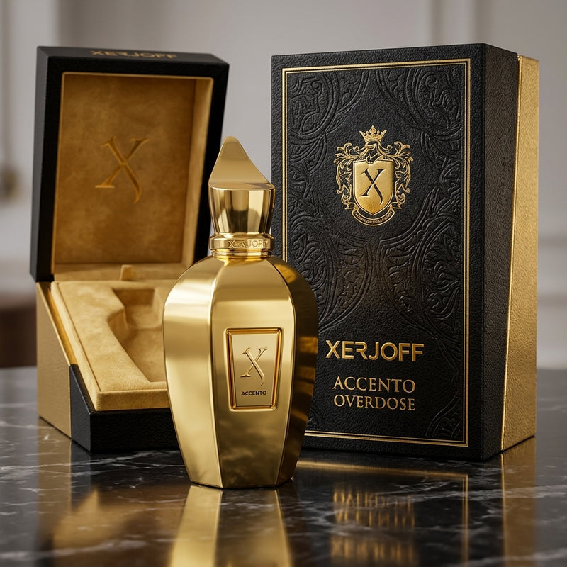 Xerjoff Accento Overdose Eau de Parfum Luxury Presentation Box Packshot