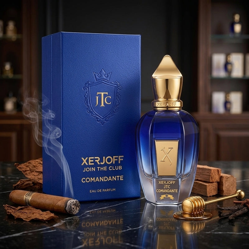 Xerjoff Comandante Eau de Parfum - Retail Box and Bottle Packshot