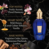 Xerjoff Comandante Eau de Parfum - Olfactory Fragrance Notes Infographic