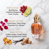 Xerjoff Dama Rose Eau de Parfum - Olfactory Fragrance Notes Infographic