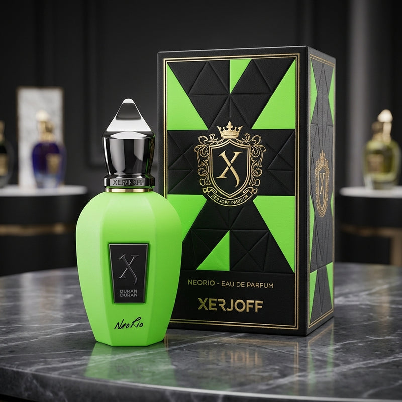 Xerjoff Neorio Fluo Green Eau de Parfum Luxury Presentation Box Packshot