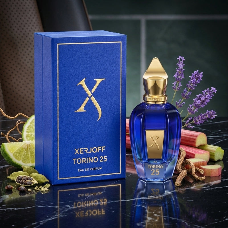 Xerjoff Torino 25 Eau de Parfum - Retail Box and Bottle Packshot
