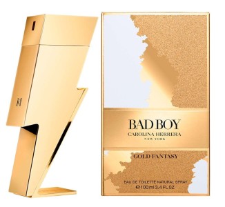 Carolina Herrera New York Bad Boy Gold Fantasy EDT Spray 3.4oz / 100ml